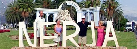 Carol and I with Brian and Sue at Nerja